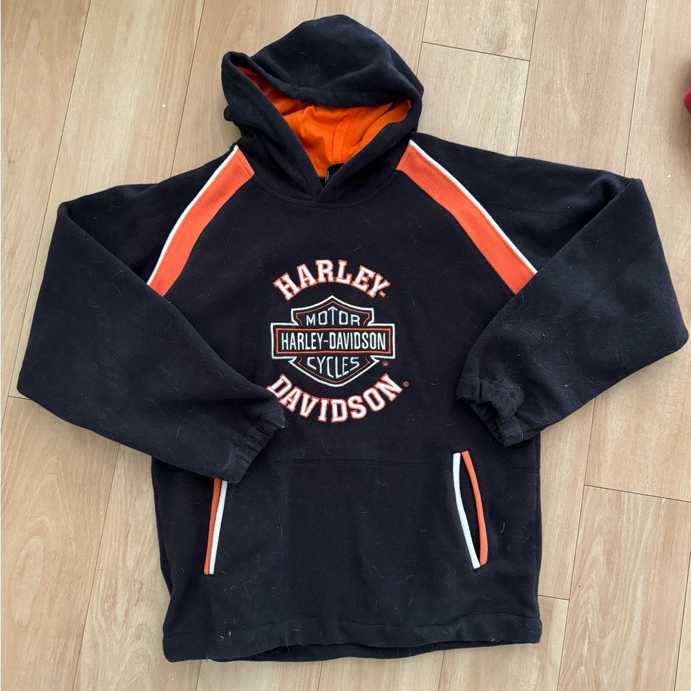 Vintage Harley Davidson Fleece Hoodie